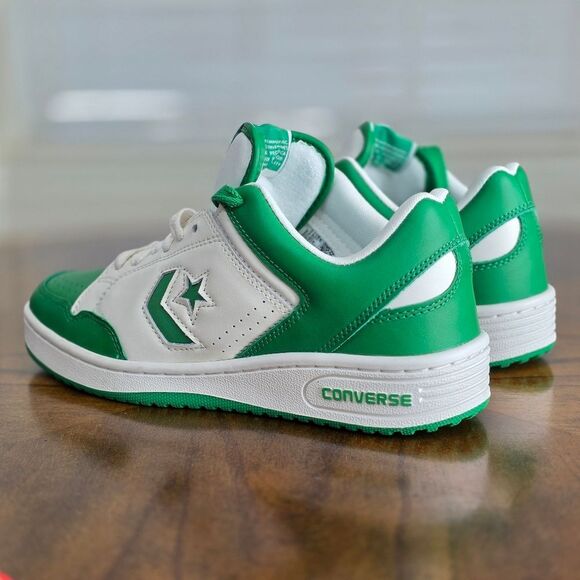 Converse Weapon Low Green White A11957C Larry Bird Boston Celtic DS Men's Size 8 - Picture 6 of 16